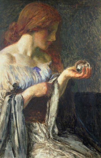 The Crystal Ball by Robert Anning Bell